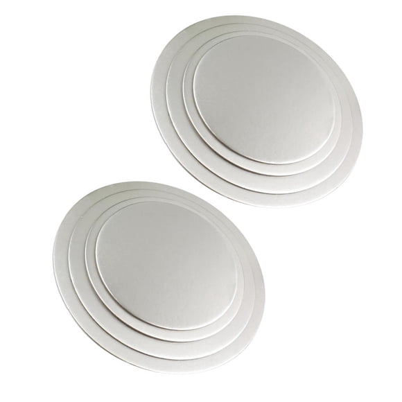 PENIKOKO 8Pcs Cake Board Base Reusable for Bakers and Caterers in Various Sizes