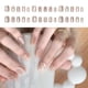 thumbnail image 2 of Cats Eye Short Square False Nail 24pcs Press on Nail with Bows Acrylic Stick on Nail Manicure Nail Decoration for Women, 2 of 4