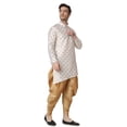 thumbnail image 3 of Royal Kurta Men's Jacquard Silk Printed Kurta, 3 of 7
