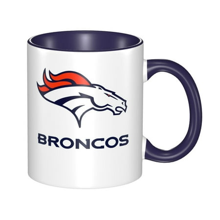 

Denver_Broncos 11 Oz Originality Coffee Mugs Large Water Mugs With Handle Porcelain Coffee Cup Thank You Gifts For Mom Dad And Friends Navy Blue