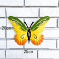 thumbnail image 2 of 3 piezas de decoración de pared de mariposa de metal, arte de pared de metal, escultura de mariposa de jardín, adornos colgantes para exteriores, 2 of 5