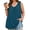 D1-Indigo Blue, variant on SHOWMALL Women's Plus Size Tank Top, V Neck Pleated Sleeveless Summer Beach Tops, Light Purple 3X Side Slit Casual Daily Tunic Layering Shirt for Work