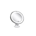 thumbnail image 2 of Makeup mirror 10x magnification LED illuminated makeup mirror 360 swivel with integrated suction cup shaving mirror, 2 of 4