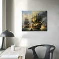 thumbnail image 3 of EastSmooth Ship Naval Battle Wall Art Picture Pirate Ship Sailboat Poster Print Canvas Painting Modern Home Living Room Office Decor, 3 of 4