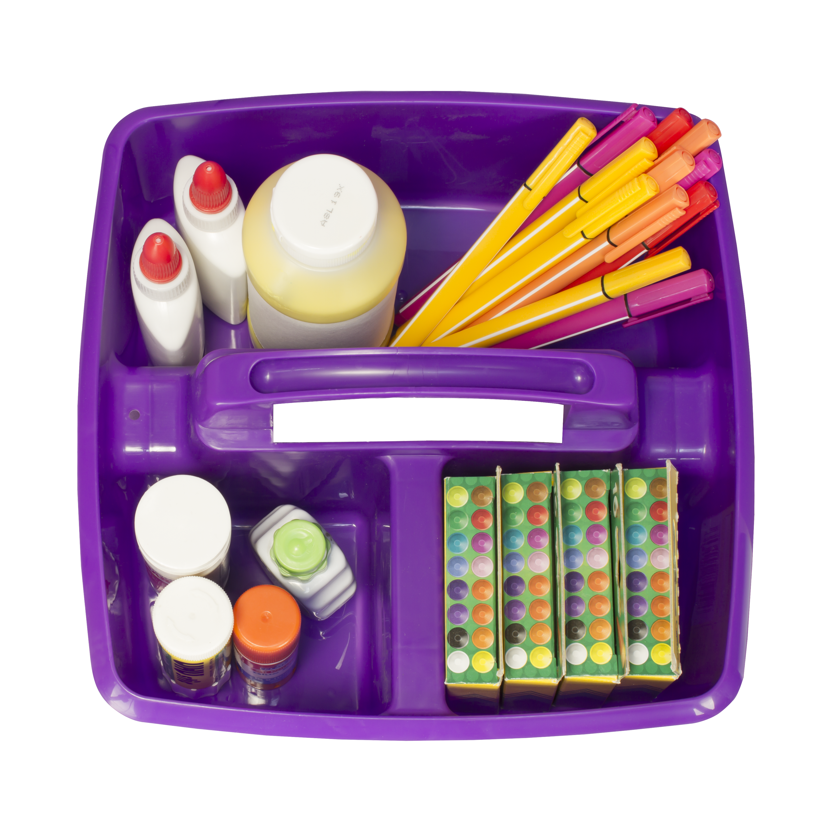 Classroom Art and Supplies Caddy, Purple (6 units/pack)