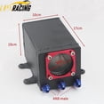 thumbnail image 1 of 60mm Port External 044 Fuel Pump Tank Racing Black Billet Aluminium With Fitting Oil Catch Can Fuel Surge Tank, 1 of 1