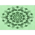 thumbnail image 1 of Ahgly Company Machine Washable Indoor Rectangle Transitional Mint Green Area Rugs, 3' x 5', 1 of 7