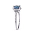thumbnail image 3 of Bague Solitaire Topaze Bleue 1.60 Carat (ctw) en Or Blanc 10K, 3 of 4