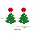 thumbnail image 2 of 1 par de aretes de plata con pasador de dibujos animados, aretes de Navidad extraños, regalo, árbol de Papá Noel, muñeco de nieve, aretes coloridos, joyería (estilo 1), 2 of 4
