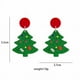 thumbnail image 2 of 1 par de alfileres de plata de dibujos animados peculiares pendientes de Navidad pendientes de regalo árbol de Papá Noel muñeco de nieve pendientes coloridos joyería (estilo 1) Sincero Electrónica, 2 of 4