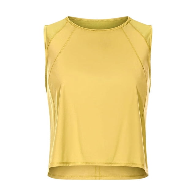 Ropa de yoga ligera y transpirable para primavera y verano, top para mujer con espalda hueca, de secado rápido, chaleco deportivo informal y holgado para fitness