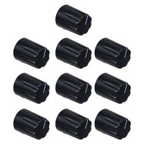 YOSADIER 1 Set 0.6x0.5in Black Plastic Cylindrical Guitar Tone Control Knob for Volume and Tone Adjustment