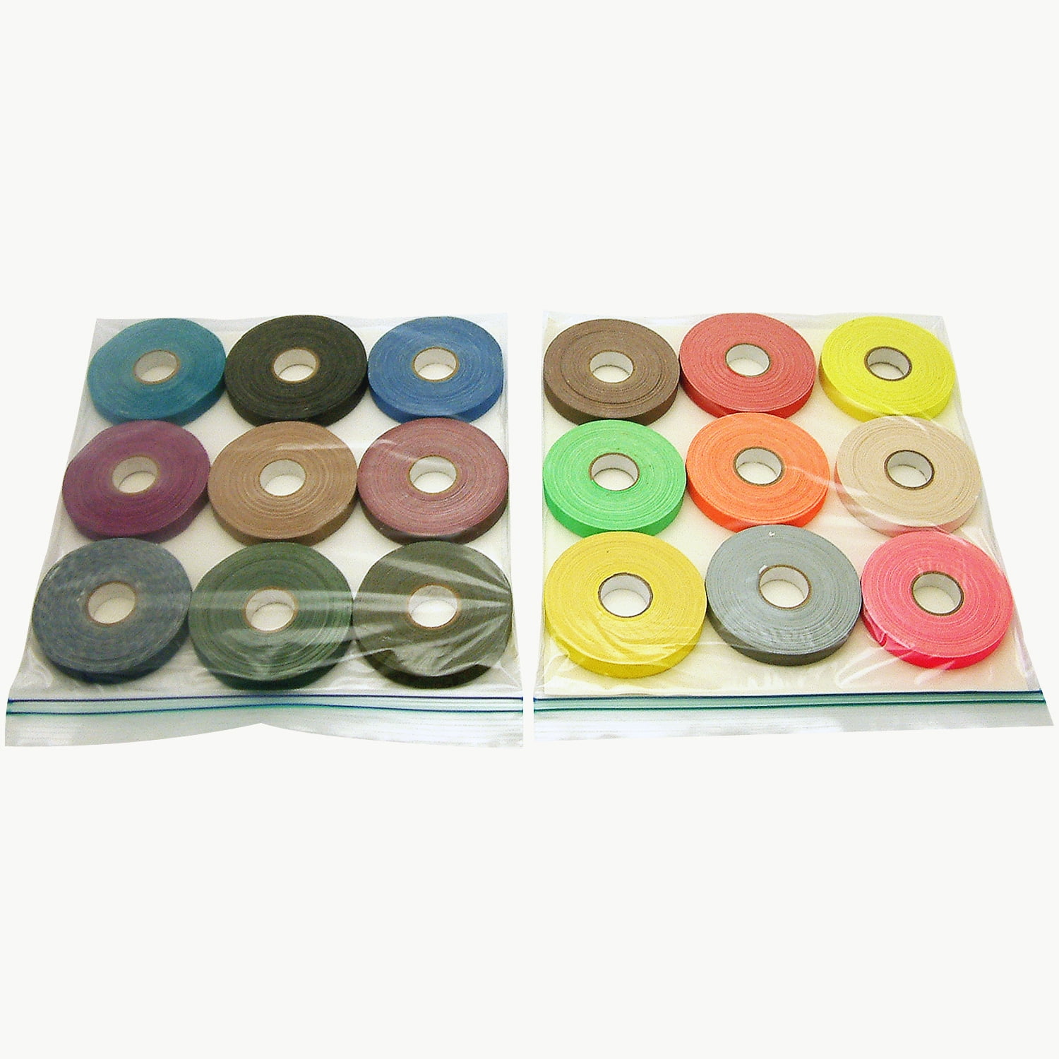 JVCC Spike-Pack Spike Tape Multi-Pack: 1/2 in x 60 ft. (Black,Burgundy,Dark Blue,Dark Green,Electric Blue,Olive Drab,Purple,Tan,Teal) *9 rolls [9 rolls/pack]