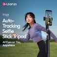 thumbnail image 2 of Ulanzi TT23 Auto Tracking Selfie Stick Tripod – 360° AI Face & Body Tracking Tripod with Bluetooth Remote and Gesture Control for iPhone & Android Phones (163cm Extendable), 2 of 24
