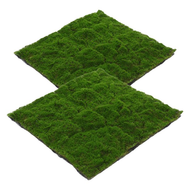 unbranded 2Ud Tapete De Musgo Artificial Para De Patio Y Jardín Resistente Y Ligero