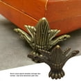thumbnail image 4 of Case Foot Metal Corner Protector Wooden Box Foot Mount corner foot protector metal Furniture Protector Decoration, Small, Brass, 4 of 7