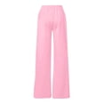 thumbnail image 7 of Mercatoo Heart Print Sweatpants for Girls Baggy Athletic Pants Wide Leg 𝗬2K 𝗗rawstring Elastic Waist Joggers with Pocket, 7 of 7