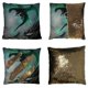 thumbnail image 1 of ABPHQTO Flying Dragon Pattern Reversible Sirena Lentejuelas Funda de almohada Decoración para el hogar Funda de cojín 45x45 cm, 1 of 2