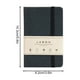 thumbnail image 3 of A6 Lined Leather Hardcover Journal Notebook | 160-Page Ruled Writing Diary with Elastic Closure, Pen Holder, Ribbon Bookmark, Inner Pocket, Label Stickers | 3.6"x5.6" | 100gsm Thick Paper | 1 Pack, 3 of 6