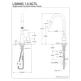 thumbnail image 6 of Gourmetier LS8685CTL Continental Single-Handle Pull-Down Kitchen Faucet, Oil Rubbed Bronze, 6 of 8