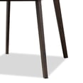 thumbnail image 6 of Skyline Decor Beige Fabric Upholstered Dark Oak Brown Finished 5-Piece Wood Dining Set, 6 of 8