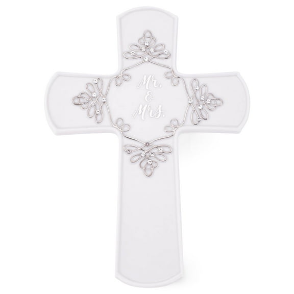 Roman Gifts Porcelain Mr and Mrs Wall Cross