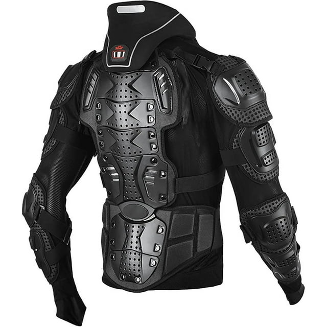 Motorcycle Protective Armor,Adult Motorcycle Full Body Armor, Shock-Absorbing Sponge Design, Protect The Neck, Adjustable Elasticity, Breathable and Not Stuffy