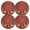 Red, variant on Ryvnso Christmas Deers Round Plate Mats Dining Table Placemat Set of 4 for Holiday Decoration