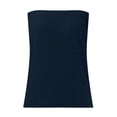 thumbnail image 3 of SHenli Built In Bra Tank Tops for Women Rolled Loose Camisole Sleeveless Gauze Shirts Boho Floral Casual Basic Tee Dark Blue M, 3 of 6