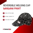thumbnail image 4 of Comeaux Caps Bonnet de Soudage Réversible Bandana Noir Taille 7 7/8, 4 of 4
