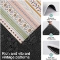 thumbnail image 3 of Pink Striped Floral Boho Pattern Kitchen Rugs Sets Of 3,Kitchen Runner Rugs Non Skid Washable,Decorative Kitchen Floor Mats for Kitchen,Sink,Laundry,17"x30"+ 17"x47" + 17"x59", 3 of 6