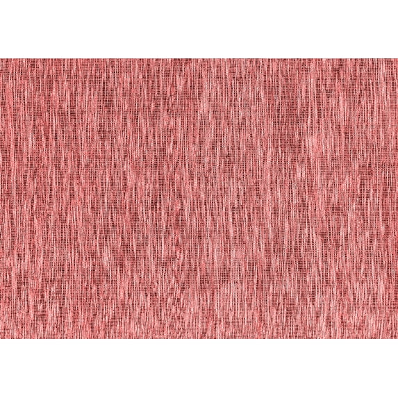 Ahgly Company Indoor Rectangle Abstract Red Contemporary Area Rugs, 7' x 9'