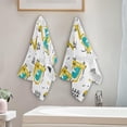 thumbnail image 4 of GZHJMY Dinosaur Soft Hand Towels, 2 Pcs Absorbent Bath Towel Decorative Fingertip Towels for Bathroom Gym Spa Hotel Beach Swimming Pool,14.4"x 28.3", 4 of 7