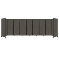 thumbnail image 1 of "Versare Room Divider 360 Portable Wall Partition | 9 Panels Wide | 25' x 7'6" Mocha Fabric Panels", 1 of 7