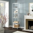 thumbnail image 4 of Evelyn&Zoe Cortland 18" Wide Rectangular Bookcase, White, 4 of 7