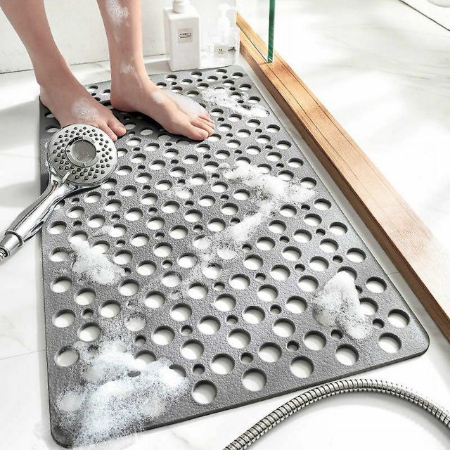 Alfombra de baño antideslizante - impermeable y anticaída - gris - 70*38cm