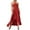 Red, variant on OSOLU Women Casual Dress Flowy Summer Party Dress With Ruffled Straps Elegant Solid Color Daily Wear Comfortable Fit Cute Sundress Dresses For Women 2025 Elegant Classy