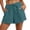 22# Blue, variant on Cotton Gauze Shorts for Women 2026 Summer Elastic Waist Drawstring Loose Fit Casual Beach Vacation Shorts Green XL
