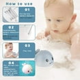 Seenda Light Up Bath Toys, Baby Bathtub Toys Induction Whale Sprinkler