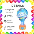 thumbnail image 3 of Fraser Hill Farm 10-Ft. Inflatable It's a Boy Balloon Sign with Lights | Outdoor Blow-Up Festive Decor for Baby Shower Celebration Party with Blower, Stakes, Ropes, and Storage Bag, 3 of 11