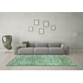 thumbnail image 3 of Ahgly Company Indoor Rectangle Abstract Light Blue Modern Area Rugs, 5' x 7', 3 of 4