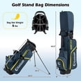 thumbnail image 3 of Costway 12 Pieces Men's Complete Golf Club Set Right Hand 460CC #1 Driver & #3 Fairway, 3 of 10