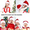 thumbnail image 4 of 1 gorro de Navidad, gorro de Papá Noel, vacaciones para adultos, unisex, terciopelo, comodidad, piel extra gruesa, gorro de Navidad para fiesta festiva de Año Nuevo, 4 of 5
