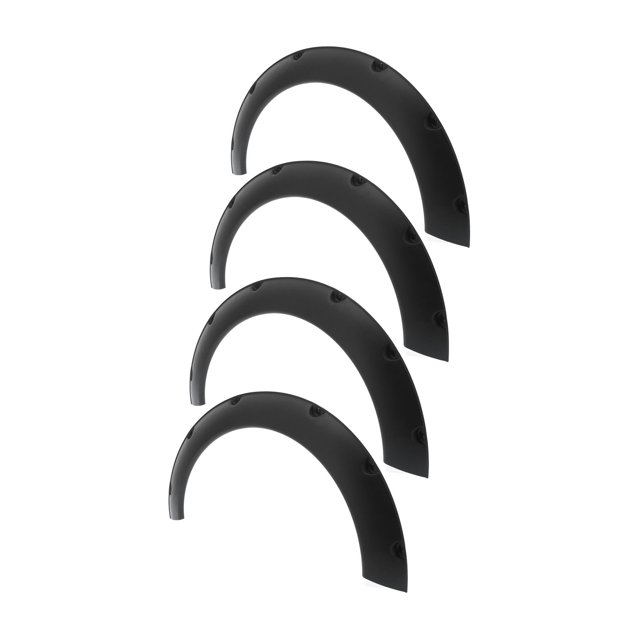 Wheel Eyebrow, Universal Matte Black High Toughness 4pcs Flexible Wheel Eyebrow Protector For Auto Car