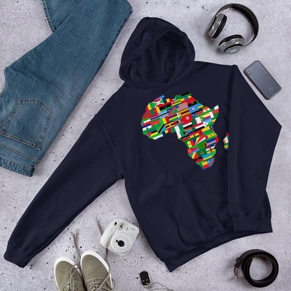 African Flags (Unisex) Hooded Sweatshirt