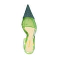 thumbnail image 3 of XYD Women Sexy Transparent Pumps Sparkly Rhinestones Pointed Toe Stiletto High Heel Slip On Slingback Shoes Size 8 Green, 3 of 4