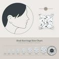thumbnail image 5 of Kezef 3mm Square CZ Stud Earrings, Rhodium-Plated 925 Sterling Silver, Cubic Zirconia Earring Studs, Hypoallergenic for Women, 5 of 8