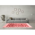 thumbnail image 3 of Ahgly Company Machine Washable Indoor Square Oriental Red Traditional Area Rugs, 6' Square, 3 of 4