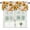 Sunflower, variant on Nature Window Valance Flowering Lemon Woody Plant Romance Habitat Citrus Fresh Background Window Treatment Valances, Rod Pocket Curtain Valances for Kitchen Bedroom, 54" X 18", 1 Panel, Fern Green