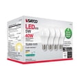 thumbnail image 7 of 4Pk - 5W A19 LED 4000K Dimmable E26 Medium base 230 deg. Beam Angle - 40w equiv, 7 of 7